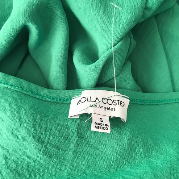 Rolla Coster Dress Small Midi Tiered Flowy‎ Resort Kelly Boho Cottage Feminine - Picture 8 of 10